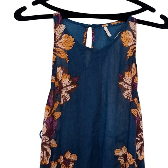 Free People Paint The Sun Slip Dress  Lg - Picture 7 of 13